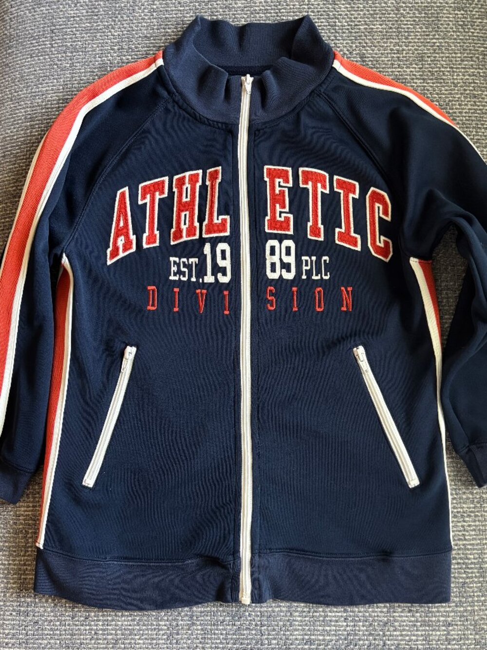 Children's Place Blue Full-Zip Athletic Division Collegiate Jacket | Sz 7/8
